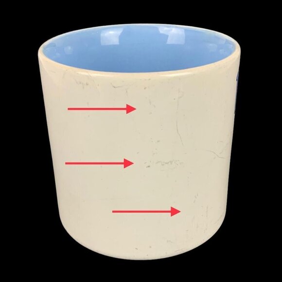 Laura Papel Poetry Name Coffee Mug Cup Ceramic 10 oz White Blue Vintage Gift - Picture 11 of 13